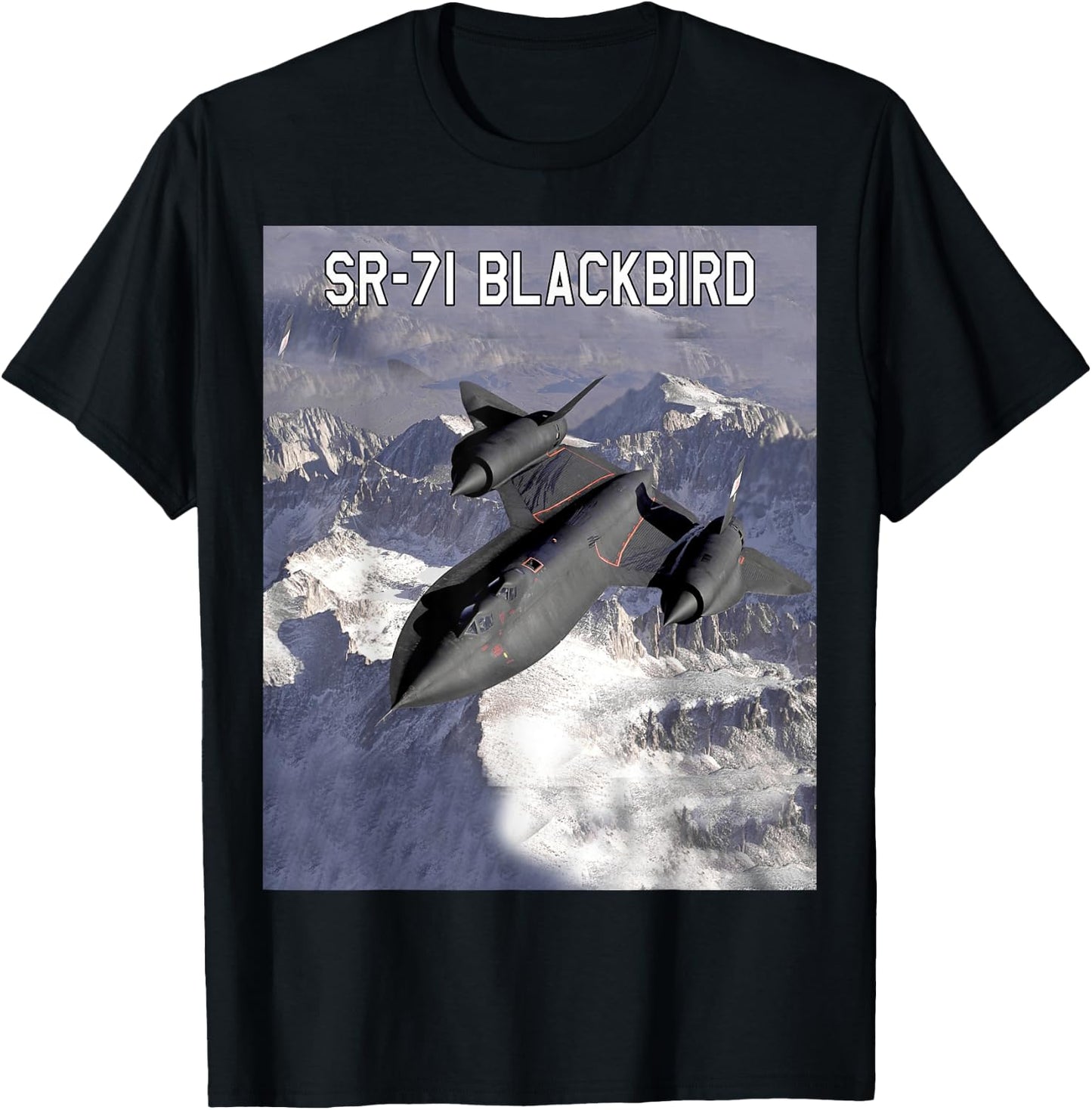 SR-71 Blackbird Reconnaissance Aircraft T-Shirt - T-Shirt | Black
