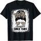 38 Years Old Awesome Since 1984 Leopard 38th Birthday T-Shirt - T-Shirt | Black