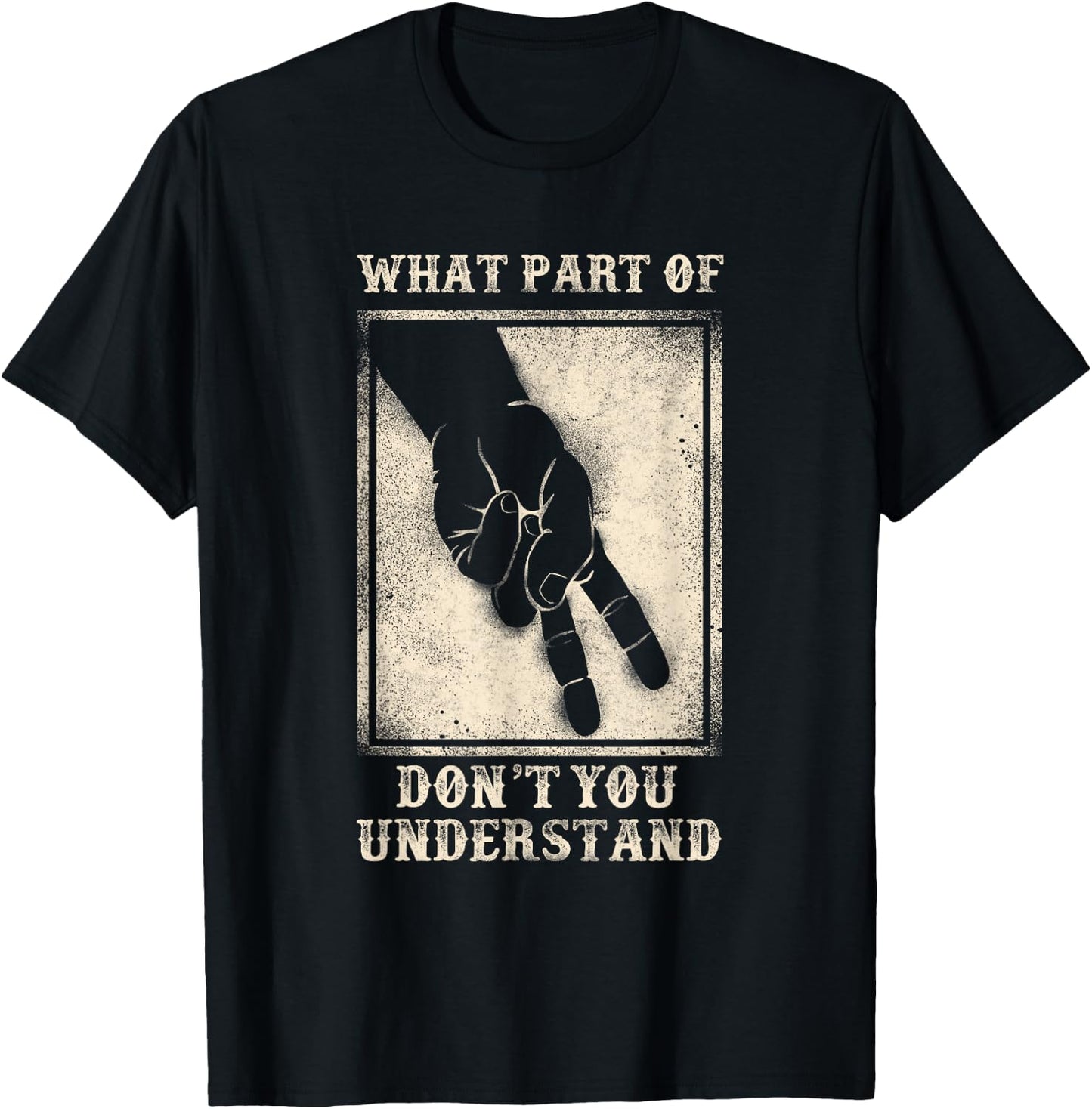 Classic Motorcycle Biker Don'T Understand Two Finger Wave T-Shirt - T-Shirt | Black
