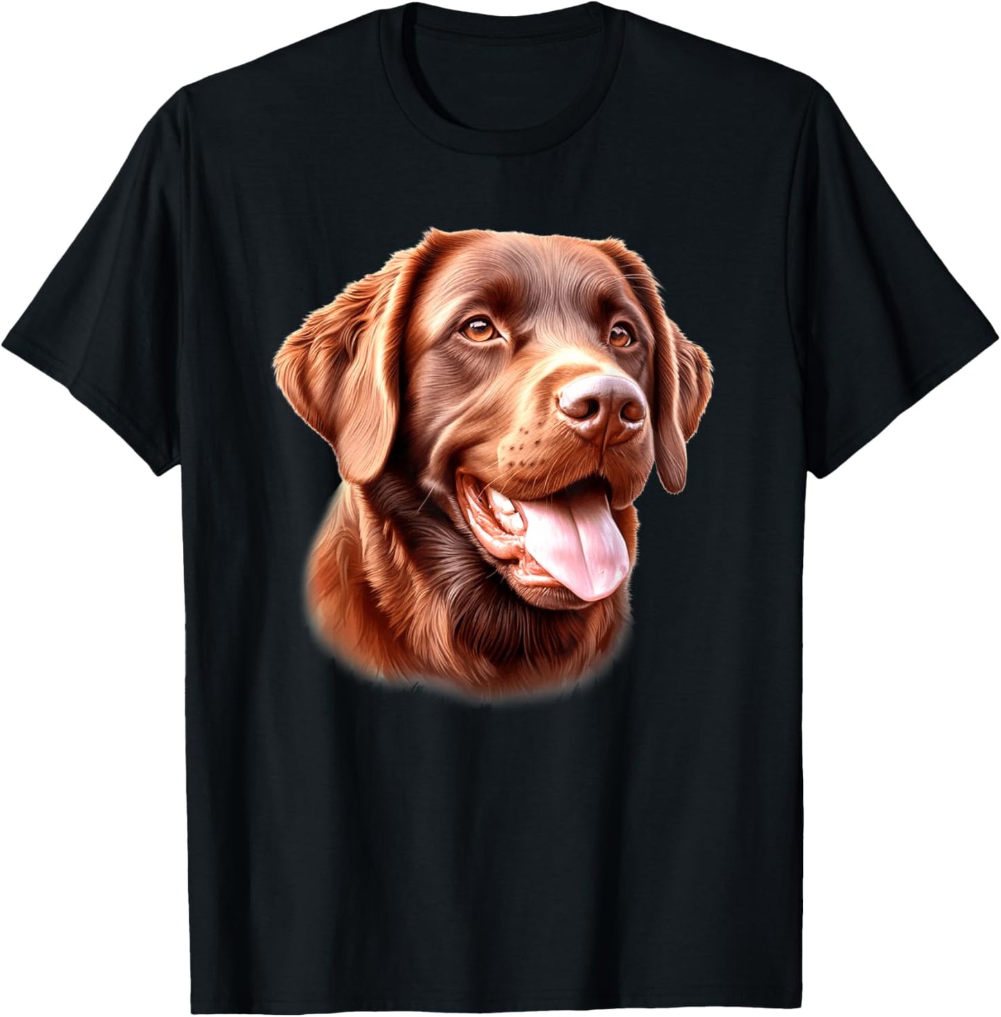 Chesapeake Bay Retriever Dog Portrait T-Shirt - T-Shirt | Black