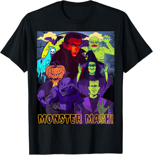 TWEAR 's Monster Mash Halloween Costume Funny Monster T-Shirt - T-Shirt | Black