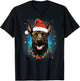 Xmas Dutch Shepherd Dog Christmas Women Kids T-Shirt - T-Shirt | Black