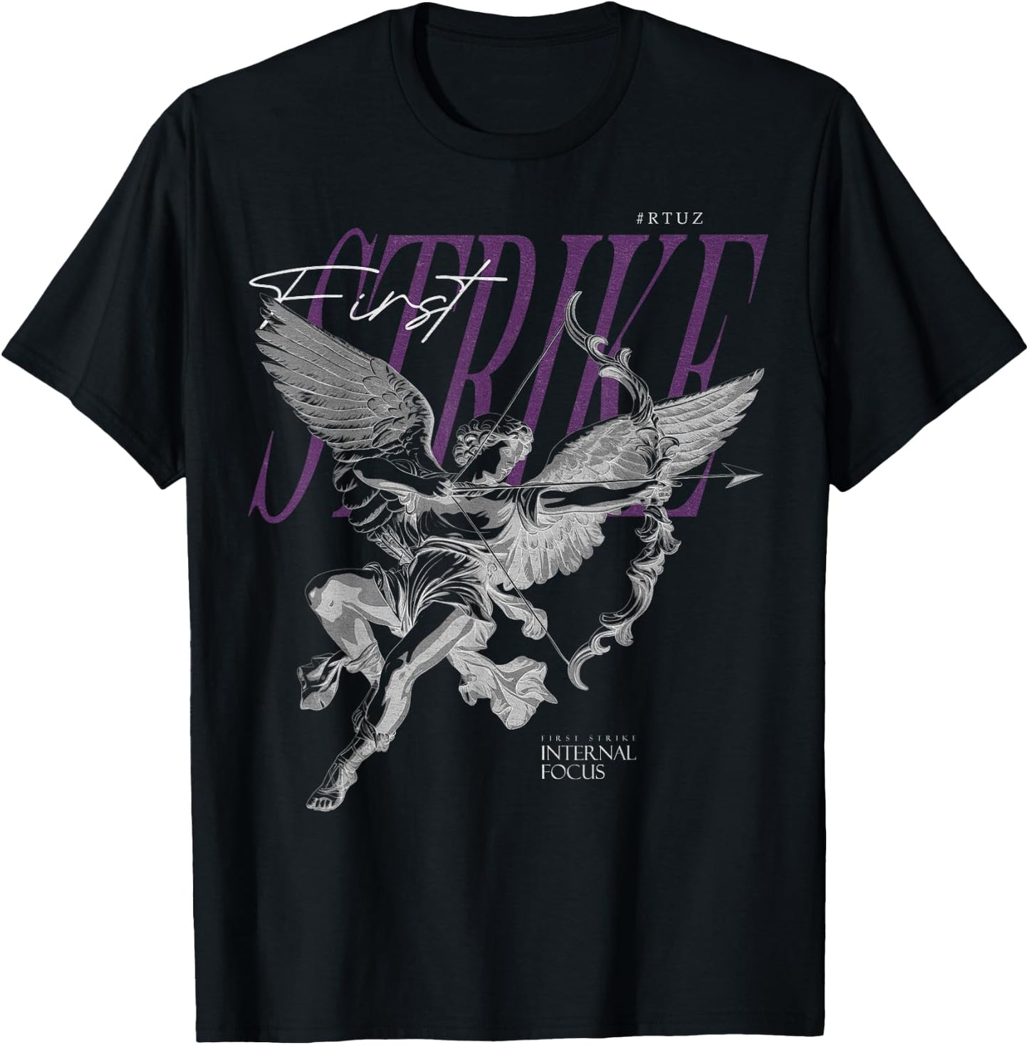 Aesthetic Clothes Vintage Streetwear Fashion Women Men Angel T-Shirt - T-Shirt | Black