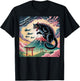 Catzilla Cat Japanese Art Kids Cat Lover T-Shirt - T-Shirt | Black
