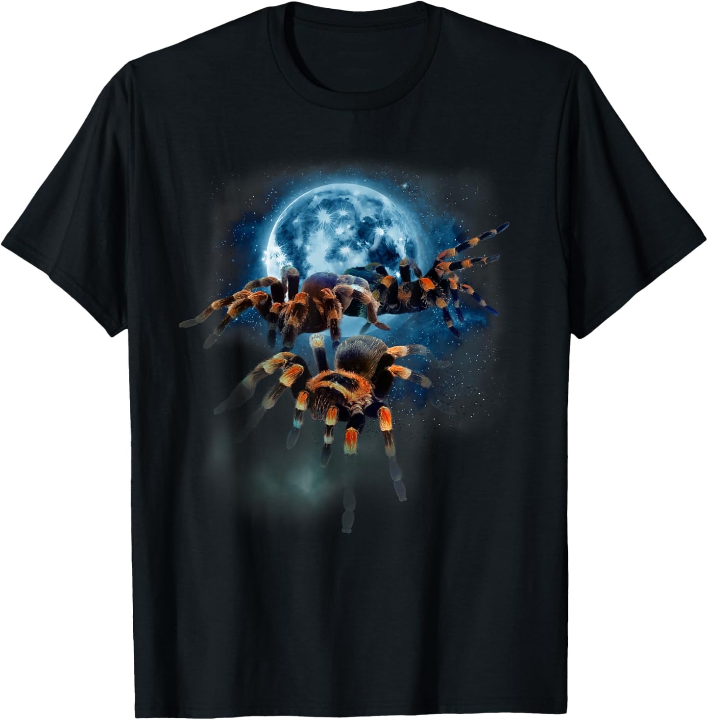 Tarantula Shirt - Tarantula - Howling at the Moon T-Shirt - T-Shirt | Black