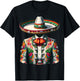 Vibrant Mexican Charro Suit Traditional Mariachi T-Shirt - T-Shirt | Black