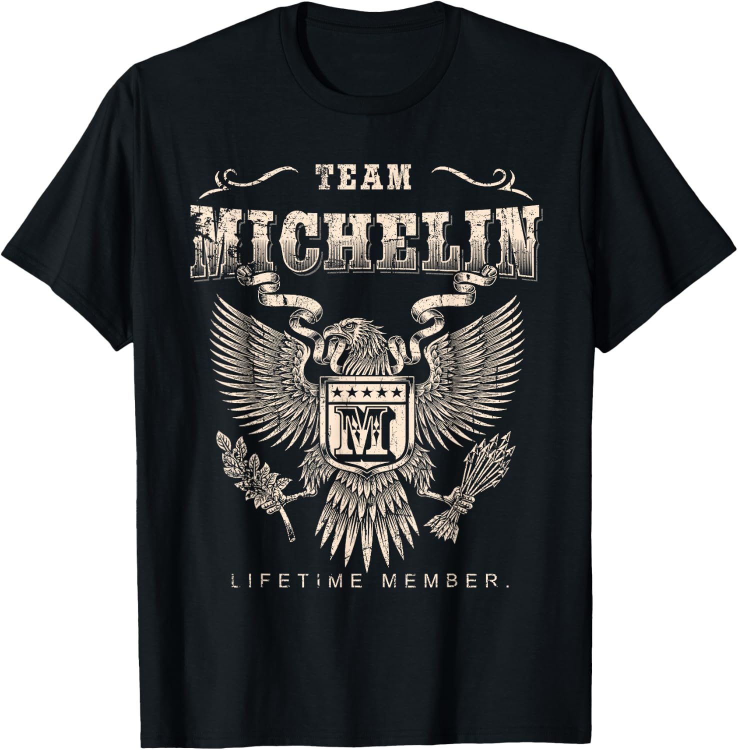 Team Michelin Lifetime Member - Michelin Name T-Shirt - T-Shirt | Black