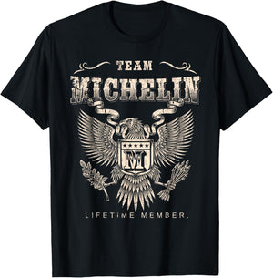 Team Michelin Lifetime Member - Michelin Name T-Shirt - T-Shirt | Black