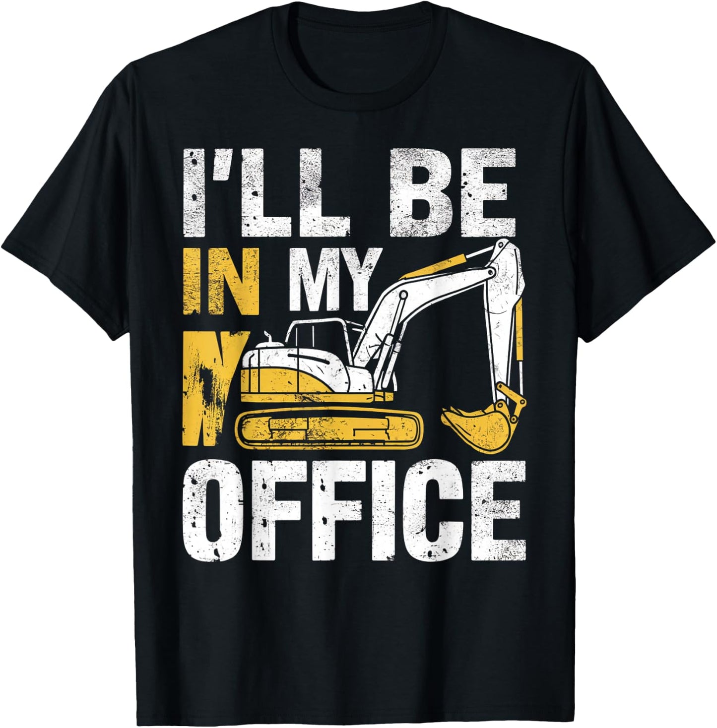 Funny Excavator Apparel For Construction Vehicle Lovers T-Shirt - T-Shirt | Black