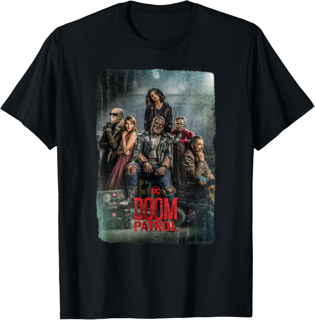 Doom Patrol Band Of Super-Powered Freaks Poster T-Shirt - T-Shirt | Black
