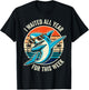 Funny Retro Shark Lovers I Waited All Year for This Week T-Shirt - T-Shirt | Black