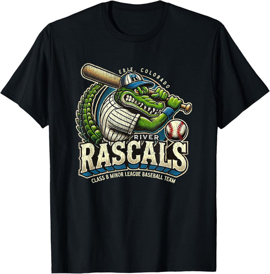 Erie Colorado River Rascals Minor League Baseball Team T-Shirt - T-Shirt | Black