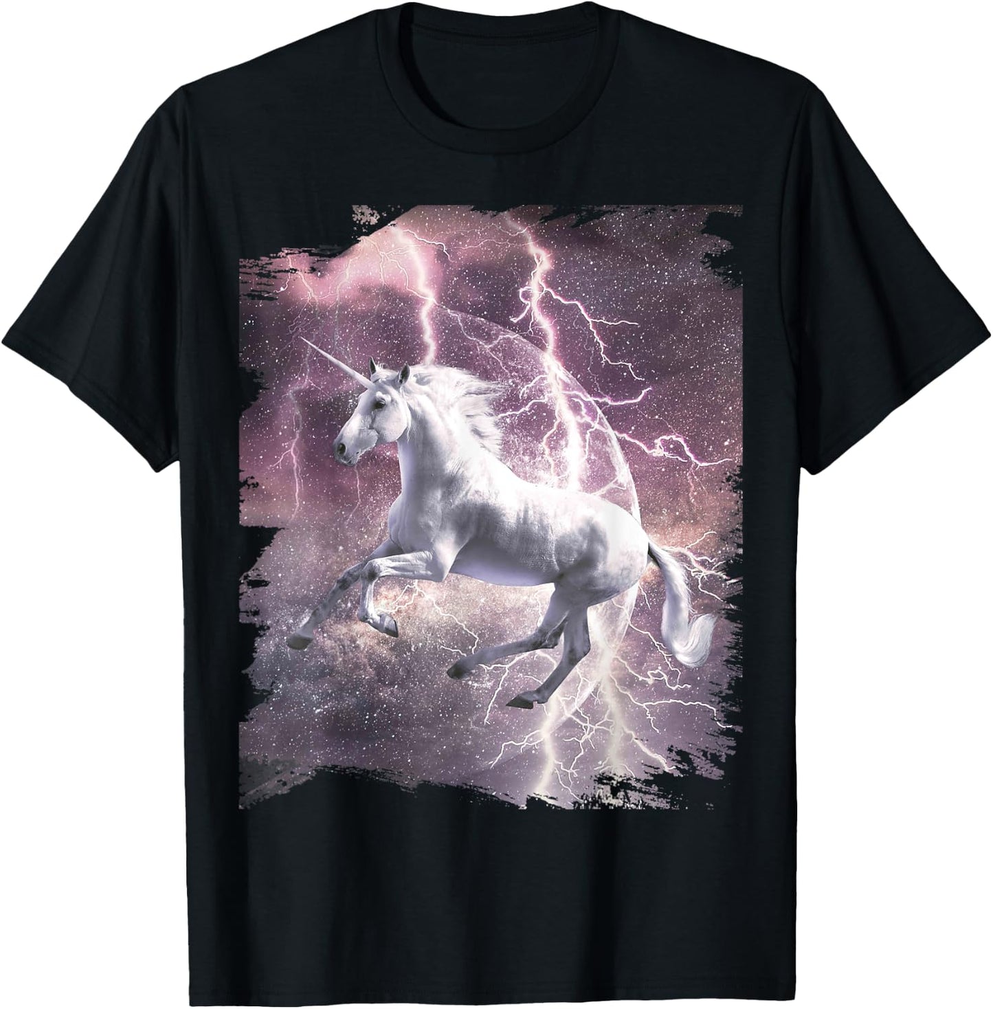Epic Lightning Unicorn T-Shirt - T-Shirt | Black