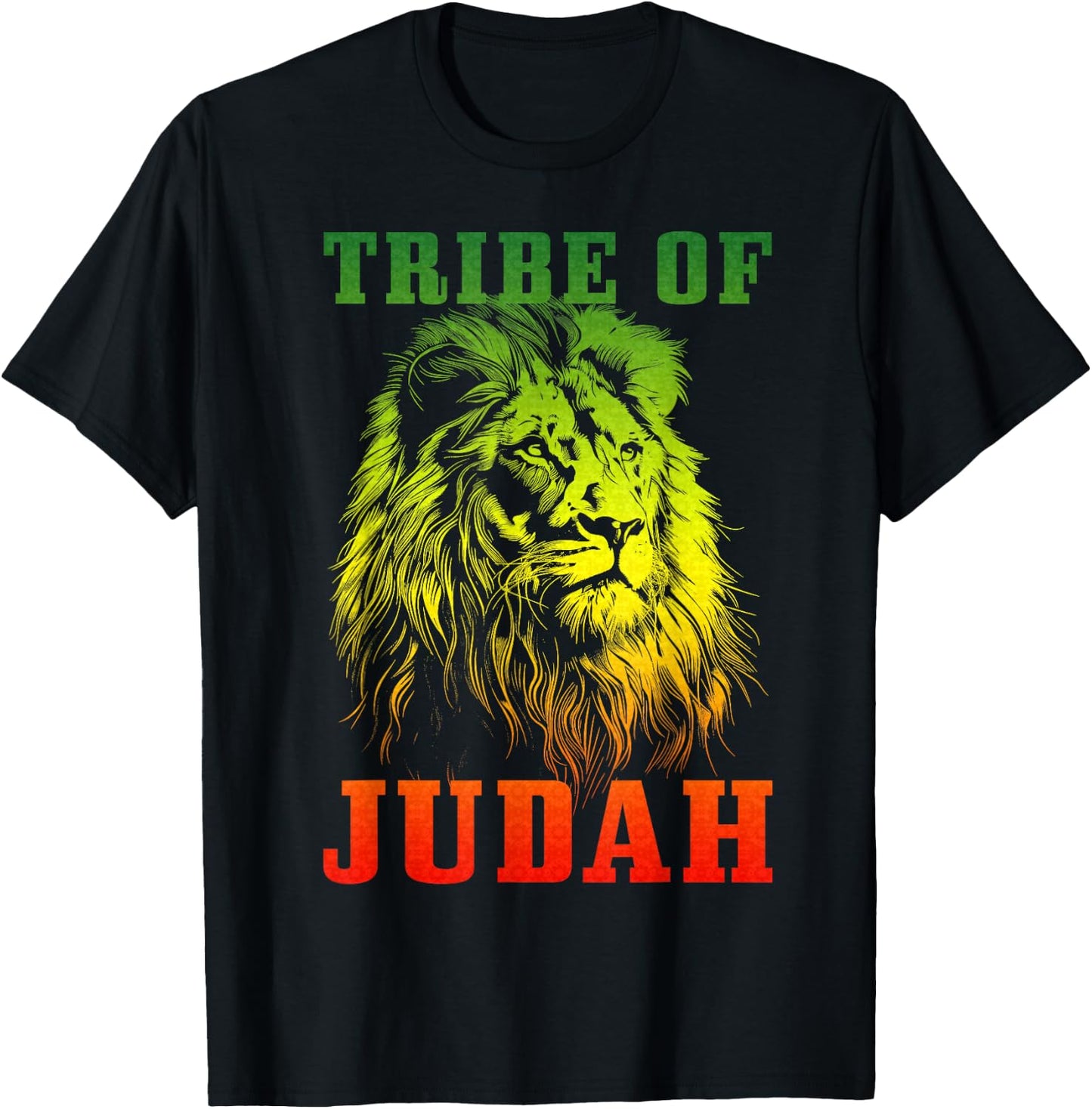 Lion Of Judah Tribe Hebrew Israelite Christian African YHWH T-Shirt - T-Shirt | Black
