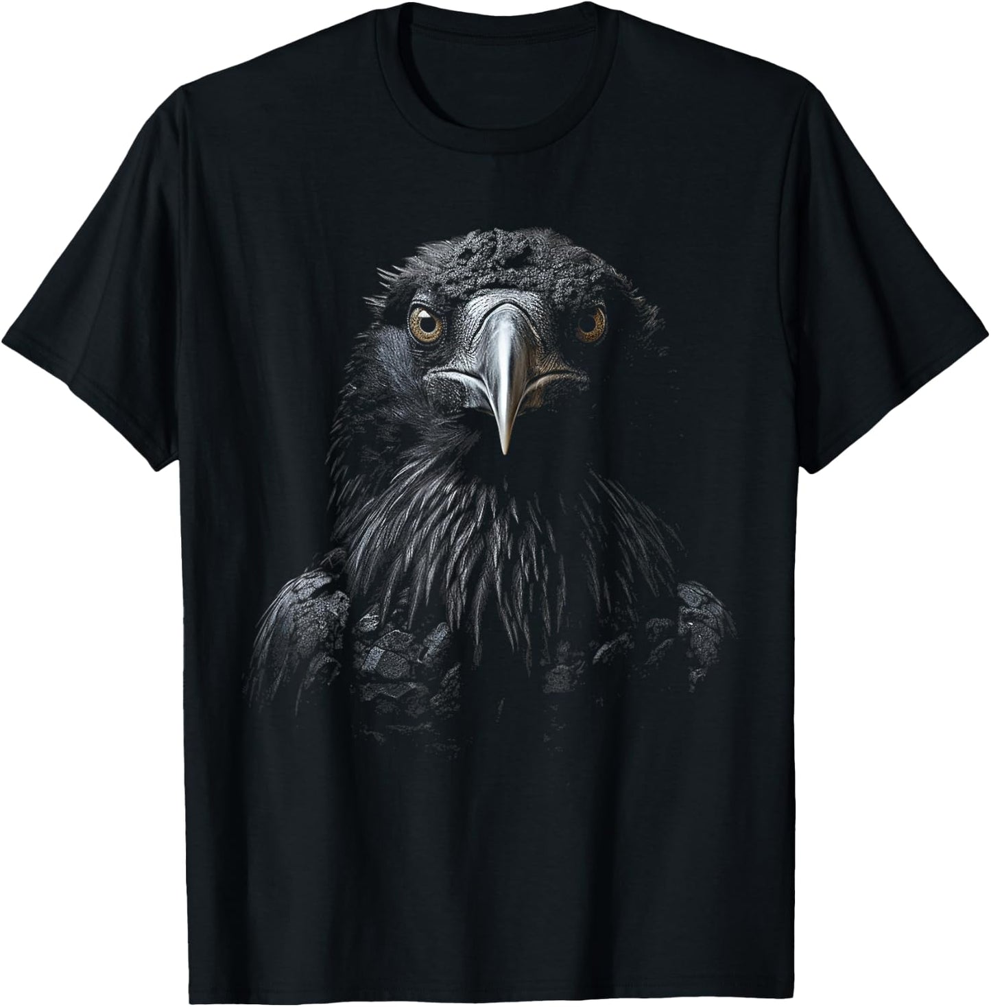 Raven Animal Zoo Art Raven T-Shirt - T-Shirt | Black