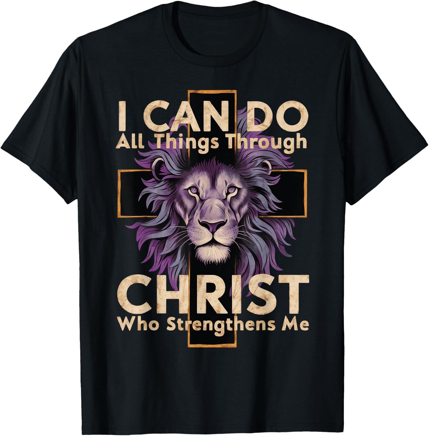 I Can Do All Things Through Christ T-Shirt - T-Shirt | Black