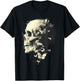 Trendy Grungecore Skull Fairy Flowers Gothic Emo Y2K 2000s T-Shirt - T-Shirt | Black