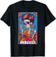 La Frida Tarot Card Mexican Latina Skeleton T-Shirt - T-Shirt | Black