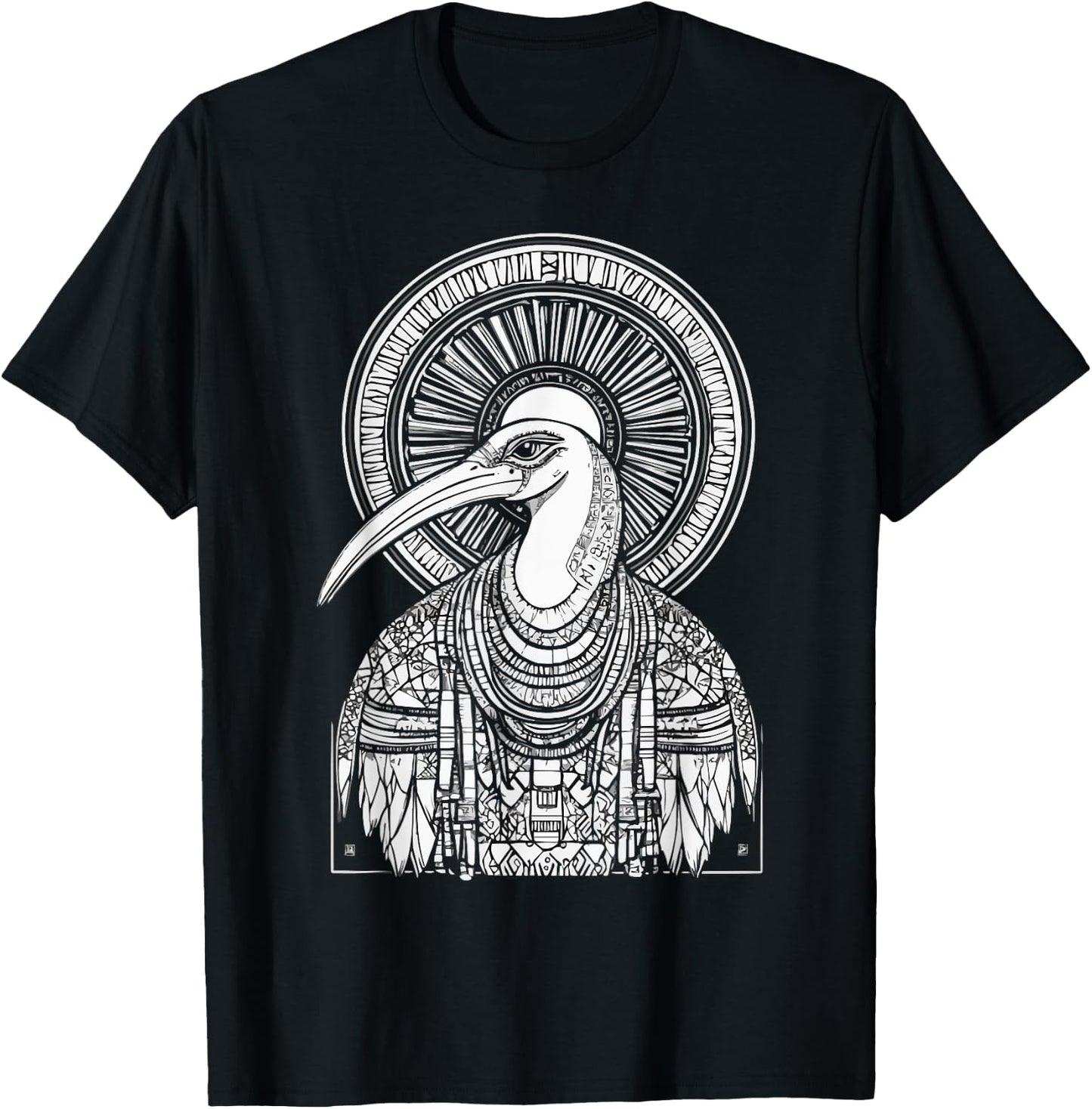 Thoth Egyptian God Egyptian Mythology Pyramid Ancient Egypt T-Shirt - T-Shirt | Black