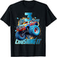 I'm Crushing it Monster Truck 3 Year Old Boys 3rd Birthday T-Shirt - T-Shirt | Black