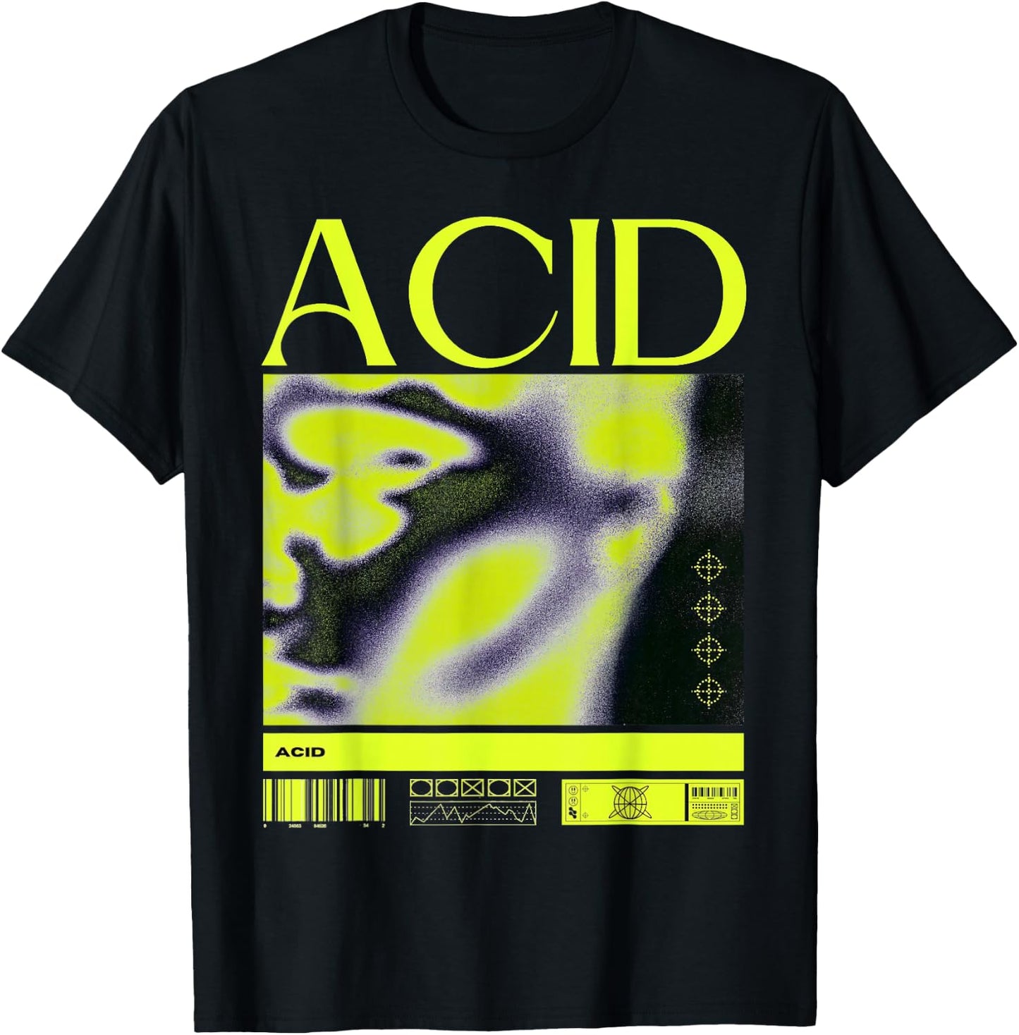 Acid House Music Techno DJ Rave EDM Party Festival T-Shirt - T-Shirt | Black