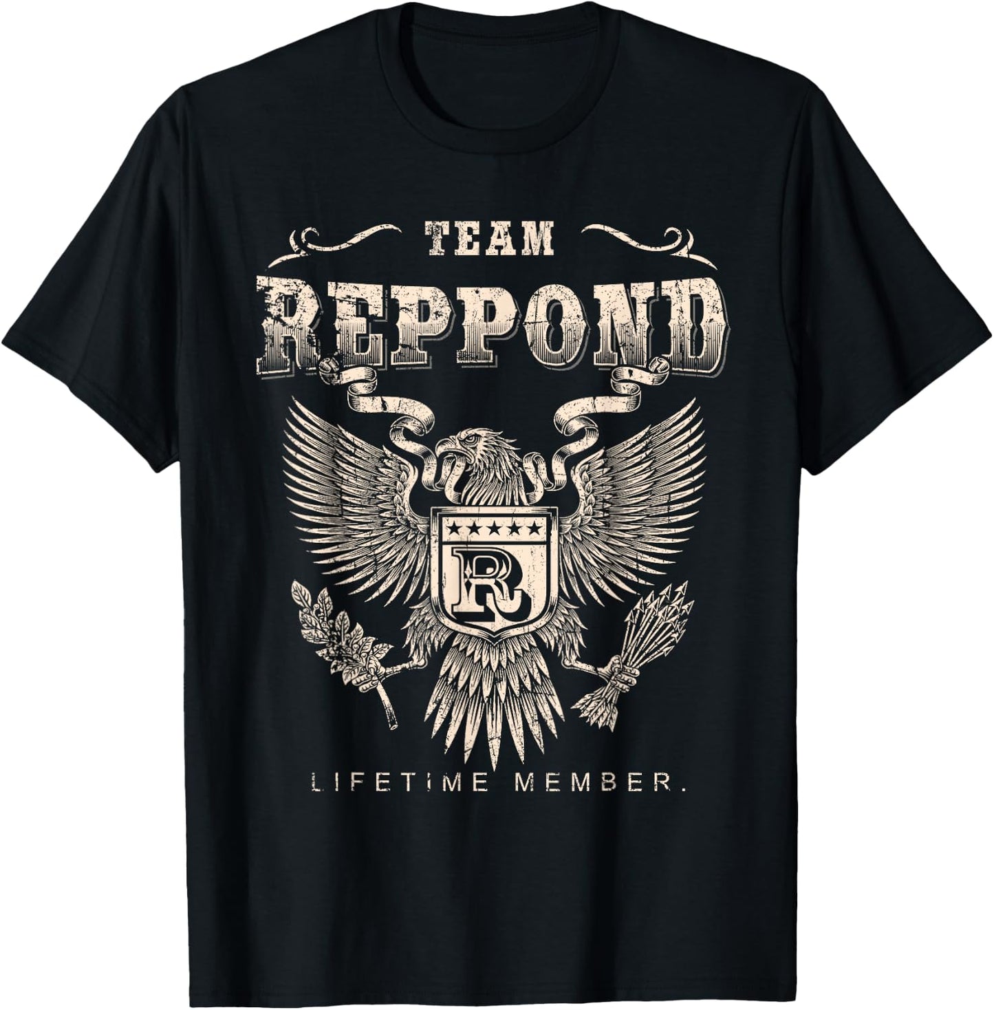 Team Reppond Lifetime Member - Reppond Name T-Shirt - T-Shirt | Black