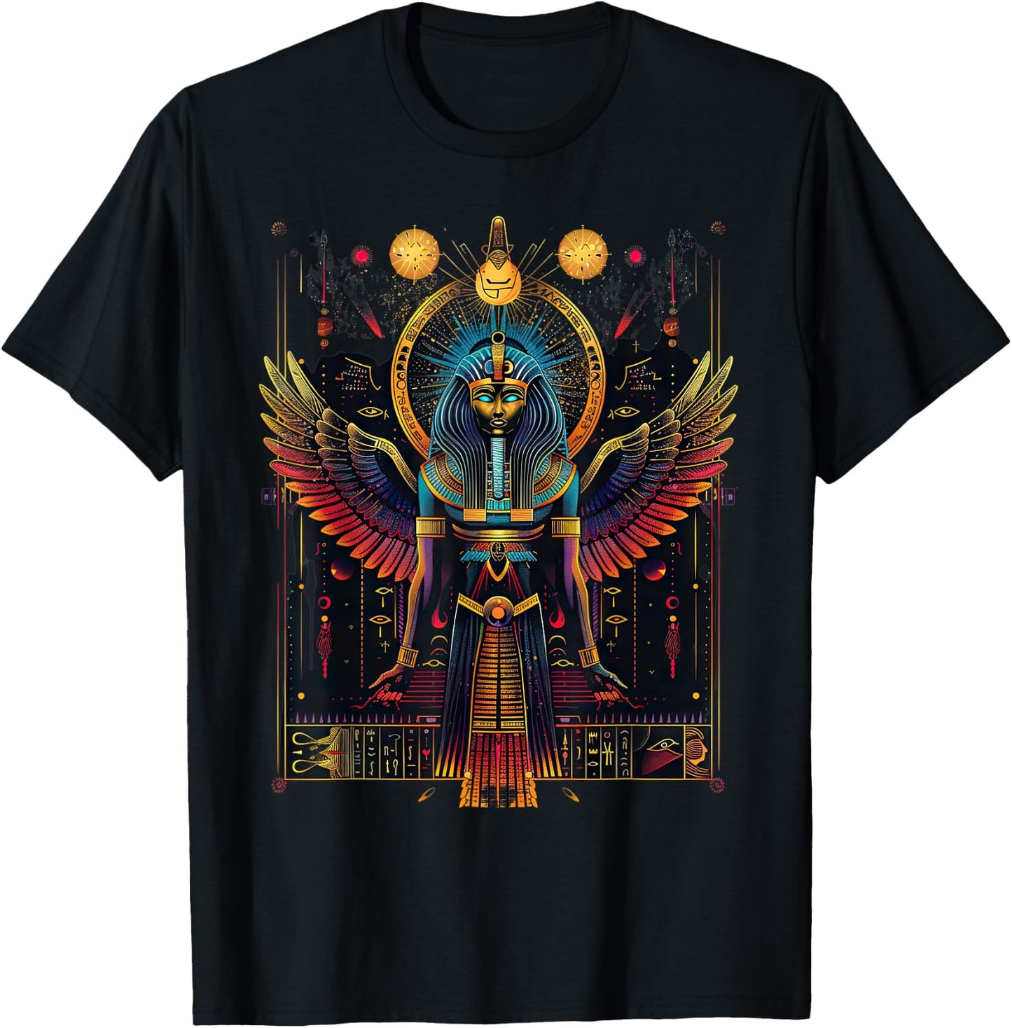 Ancient Egypt Mythology Egyptian Gods T-Shirt - T-Shirt | Black