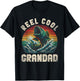 Reel Cool Grandad Fishing Daddy Father's Day Fisherman Fish T-Shirt - T-Shirt | Black