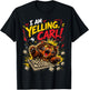 I Am Yelling Carl Cat Meme T-Shirt - T-Shirt | Black