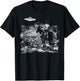 Cowboy UFO Howdy Partner Cowgirl Western Country T-Shirt - T-Shirt | Black