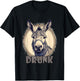 Funny Drunk Donkey Alcoholic Ass T-Shirt - T-Shirt | Black