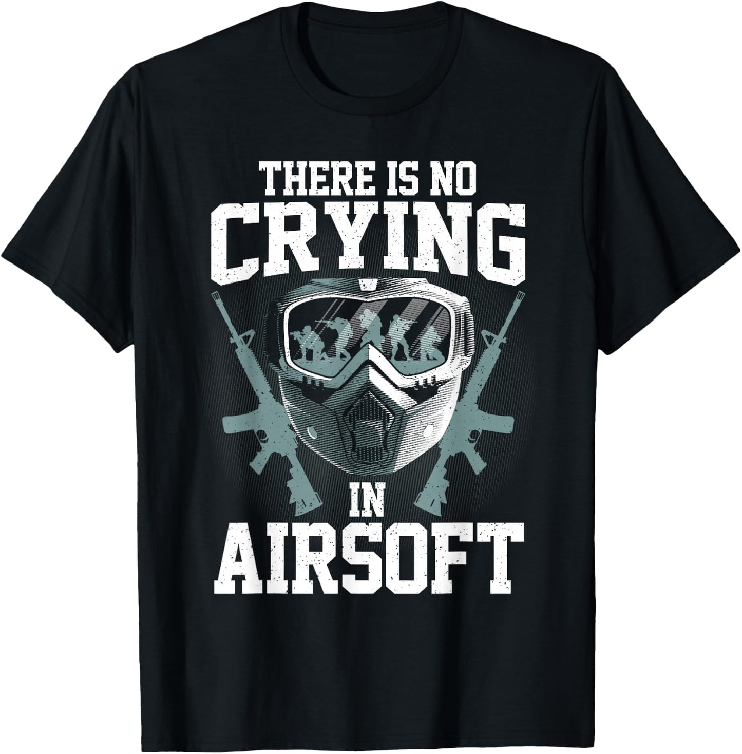 Funny Airsoft Art Women Shooting Airsoft Gun Lover T-Shirt - T-Shirt | Black