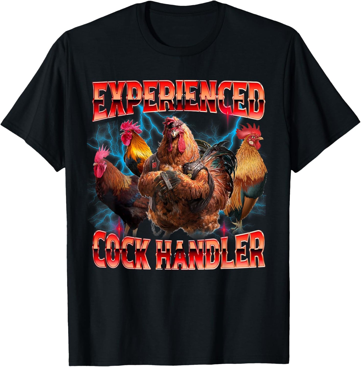 Funny Sayings For Adult Experienced cock handler Meme Dank T-Shirt - T-Shirt | Black