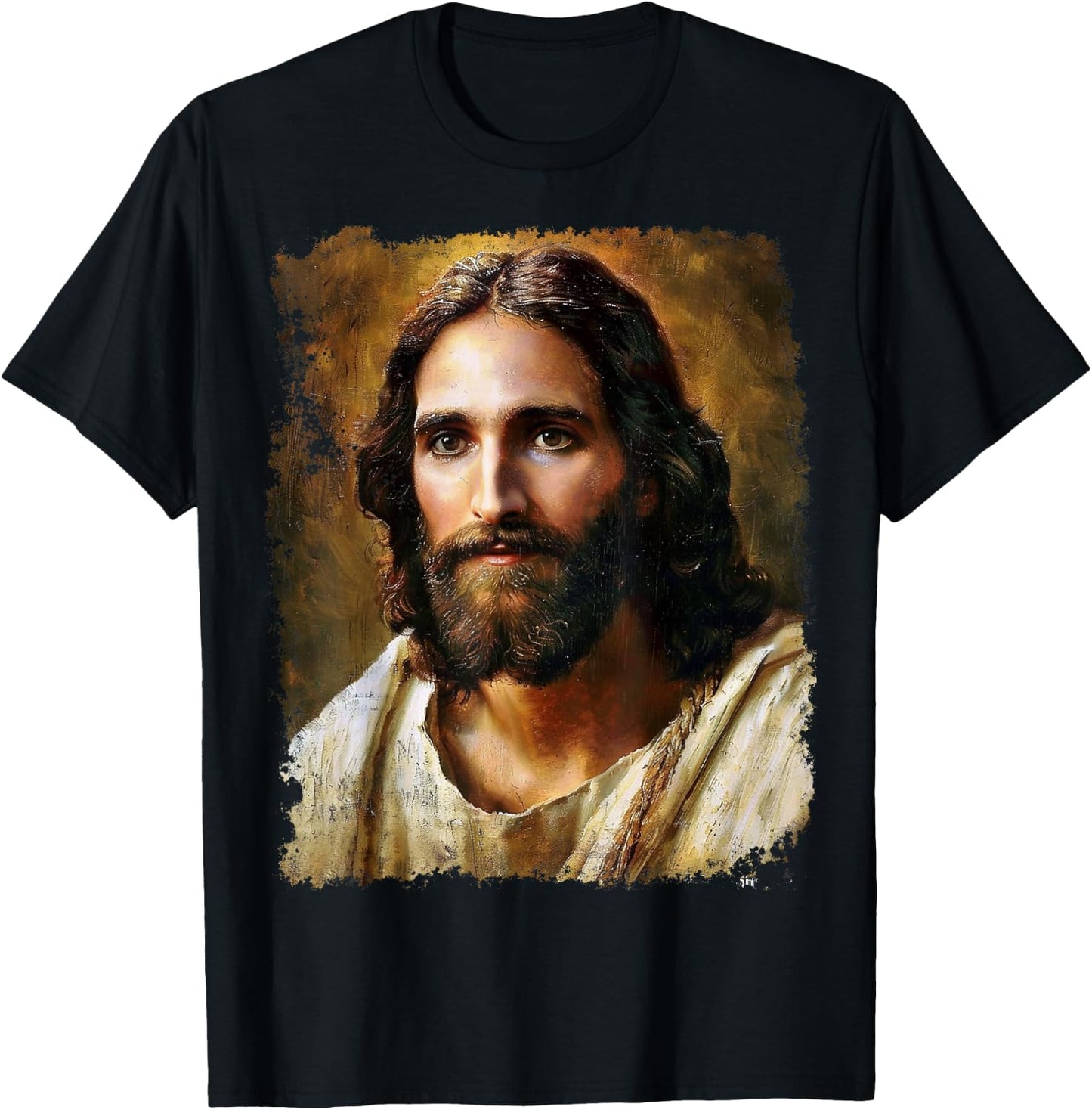 Jesus Christ Face T-Shirt - T-Shirt | Black