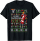 Merry Swishmas Ugly Christmas Basketball Christmas T-Shirt - T-Shirt | Black