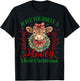 Have Yourself A Mooey Little Christmas Highland Cow Santa T-Shirt - T-Shirt | Black