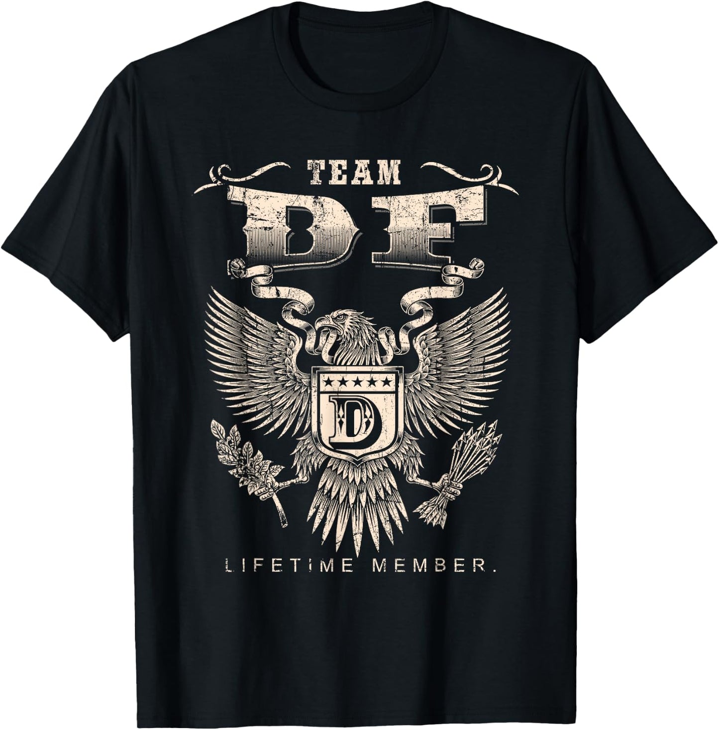 Team Df Lifetime Member - Df Name T-Shirt - T-Shirt | Black