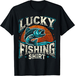 Lucky Fishing T-Shirt - T-Shirt | Black