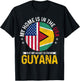 Guyanese American Flag Pride Guyana Patriotic T-Shirt - T-Shirt | Black