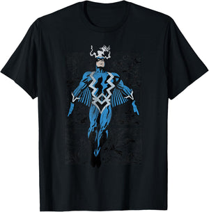 Marvel Inhumans Black Bolt Superhero Comic Panel Portrait T-Shirt - T-Shirt | Black