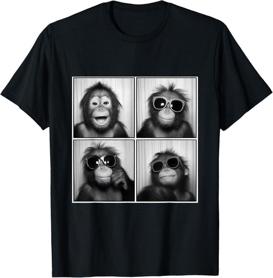 Orangutan baby sunglasses cute orangutan cute T-Shirt - T-Shirt | Black