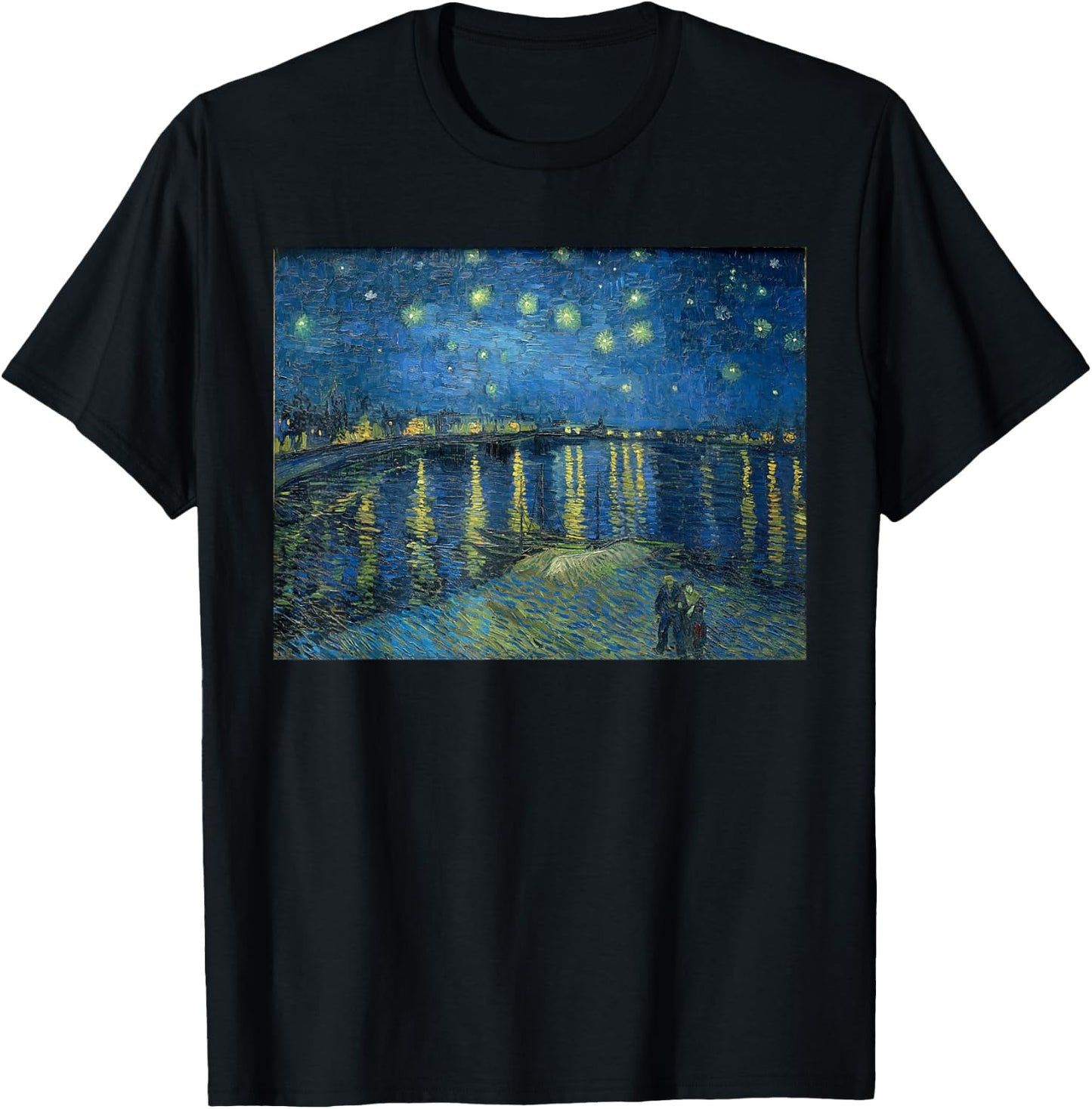Vincent van Gogh Starry Night Over the Rhone T-Shirt - T-Shirt | Black