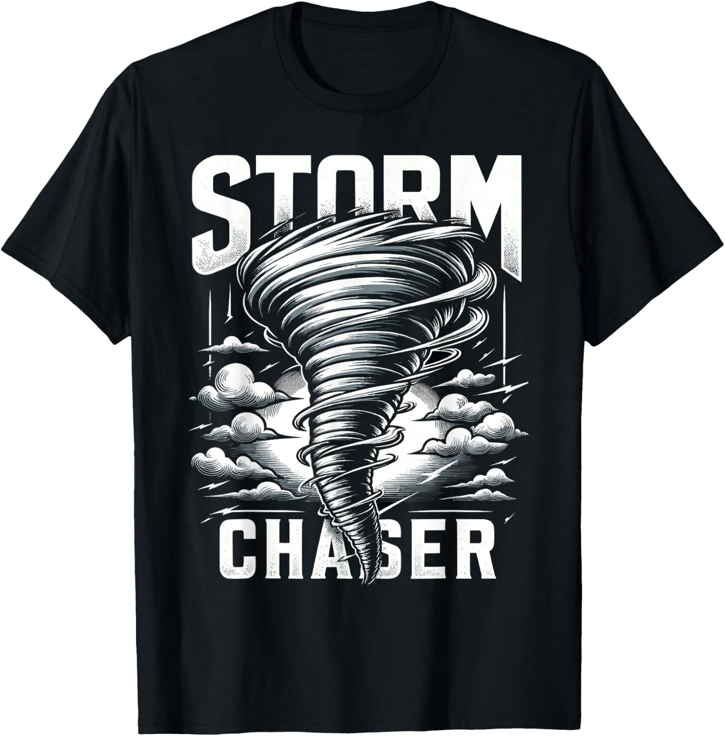 Storm Chaser Storm Chasing Meteorologists Meteorology T-Shirt - T-Shirt | Black