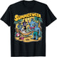 Happy Summerween Summer Halloween Holiday Beach Vibes Spooky T-Shirt - T-Shirt | Black