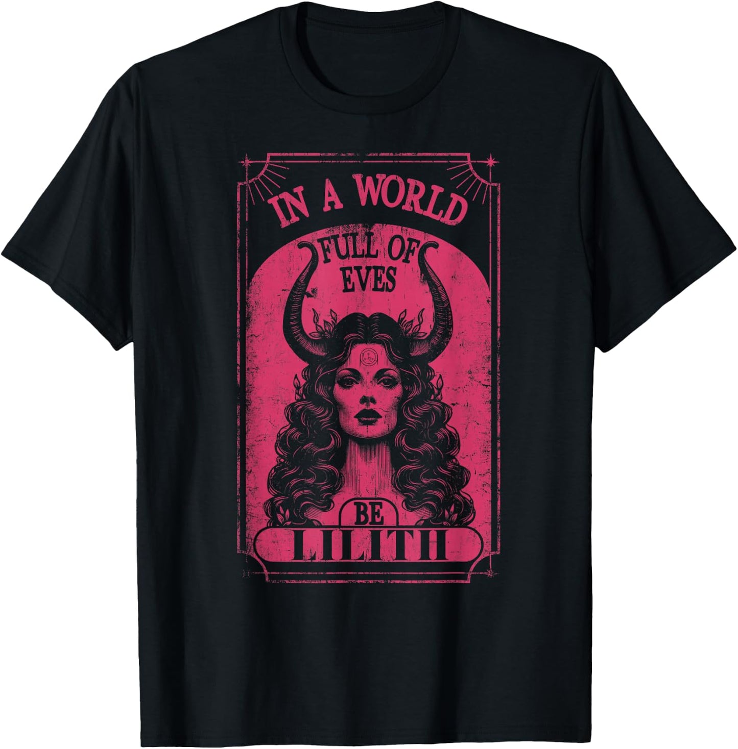 Lilith Demon Queen Pagan Goth Goddess Female T-Shirt - T-Shirt | Black