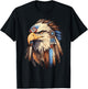 Native American Tribal Dream-Catcher Eagle Tribal Animal Art T-Shirt - T-Shirt | Black