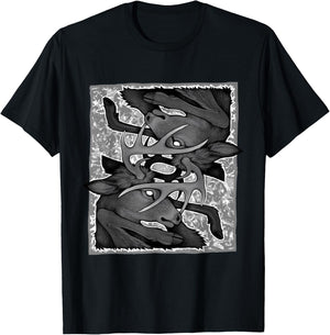 Whitetail Deer Buck Antler Lock T-Shirt - T-Shirt | Black