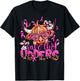 Save The Udders Highland Cow Pink Breast Cancer Awareness T-Shirt - T-Shirt | Black