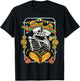 Skeleton Kissing Cinco De Mayo Mexican Sombrero Taco Heart T-Shirt - T-Shirt | Black