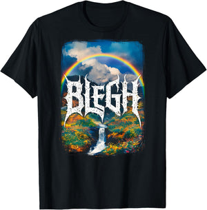 Deathcore (Backprint) Metalcore Cute Blegh T-Shirt - T-Shirt | Black